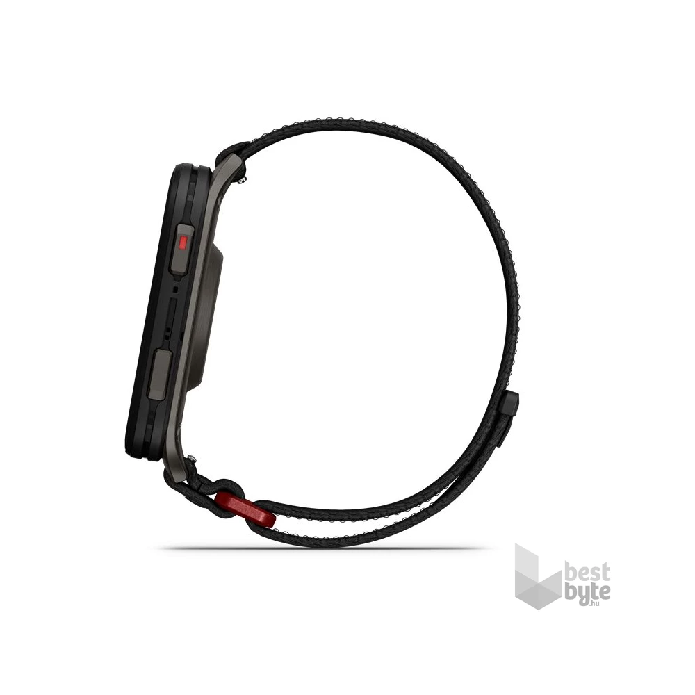 Garmin Venu X1 Titanium ComfortFit nylon szíjjal fekete okosóra