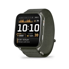 Garmin Venu X1 Titanium ComfortFit nylon szíjjal mohazöld okosóra