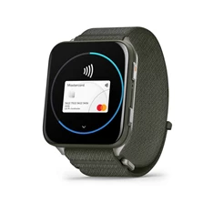 Garmin Venu X1 Titanium ComfortFit nylon szíjjal mohazöld okosóra