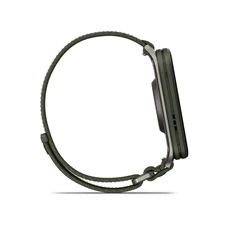 Garmin Venu X1 Titanium ComfortFit nylon szíjjal mohazöld okosóra