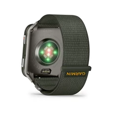 Garmin Venu X1 Titanium ComfortFit nylon szíjjal mohazöld okosóra