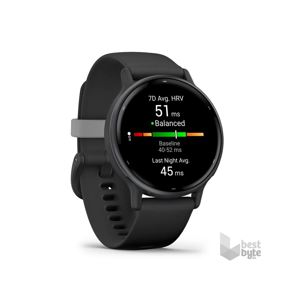 Garmin Vívoactive 5 fekete okosóra (Újracsomagolt)
