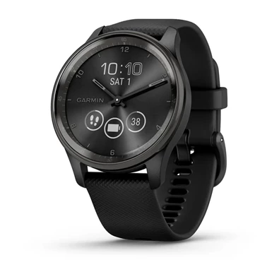 Garmin Vívomove Trend fekete szilikon szíjjal okosóra
