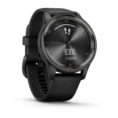 Garmin Vívomove Trend fekete szilikon szíjjal okosóra