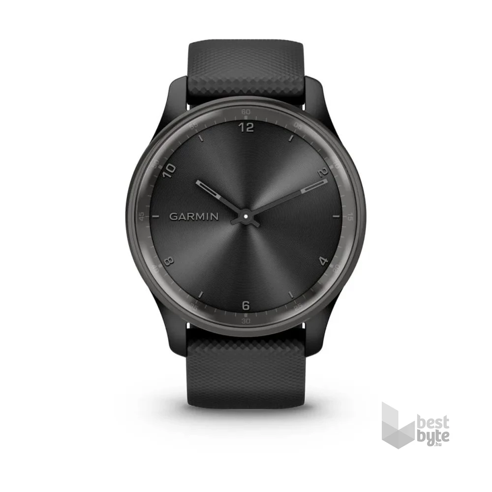 Garmin Vívomove Trend fekete szilikon szíjjal okosóra