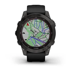 Garmin fenix 7 Sapphire Solar (47mm) szilikon pántos fekete okosóra