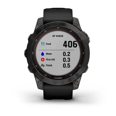 Garmin fenix 7 Sapphire Solar (47mm) szilikon pántos fekete okosóra