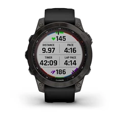 Garmin fenix 7 Sapphire Solar (47mm) szilikon pántos fekete okosóra