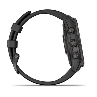Garmin fenix 7 Sapphire Solar (47mm) szilikon pántos fekete okosóra