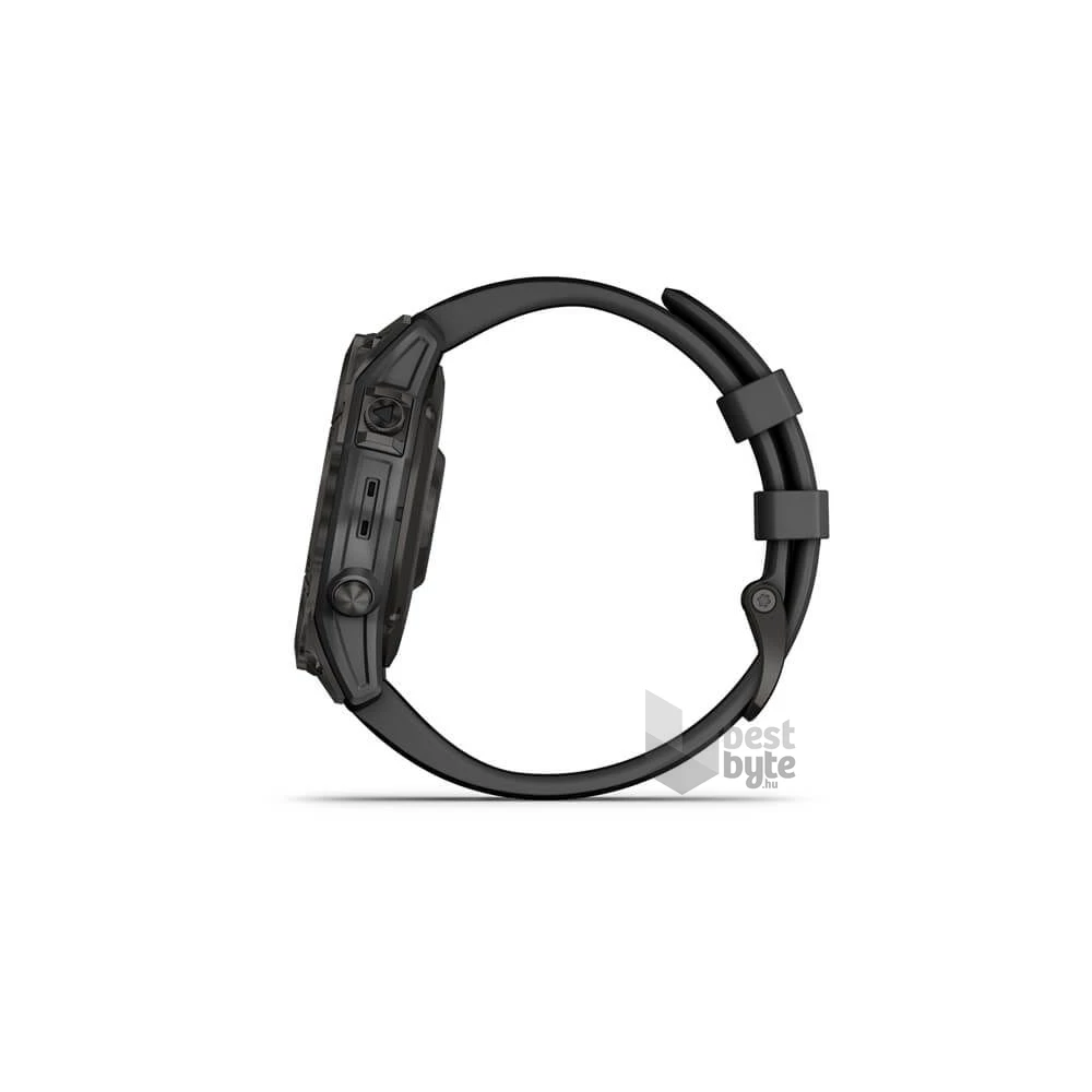 Garmin fenix 7 Sapphire Solar (47mm) szilikon pántos fekete okosóra