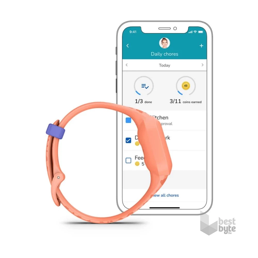 Garmin vivofit jr. 3 Barackszín okosóra