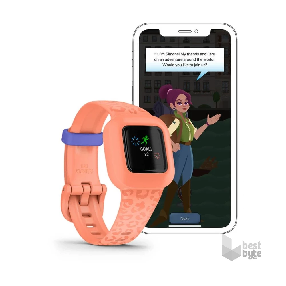 Garmin vivofit jr. 3 Barackszín okosóra