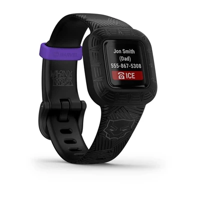 Garmin vivofit jr. 3 Fekete Párduc állítható szíjjal okosóra