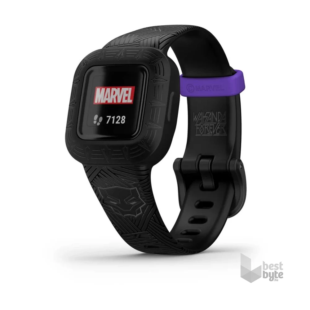 Garmin vivofit jr. 3 Fekete Párduc állítható szíjjal okosóra (Újracsomagolt)