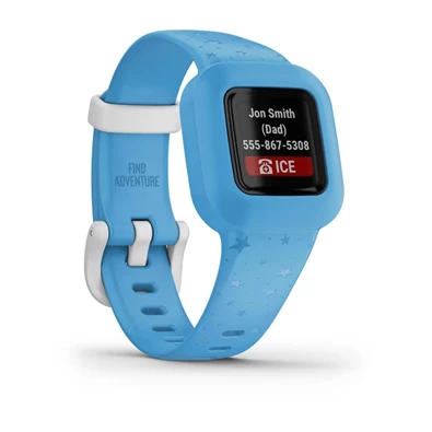 Garmin vivofit jr. 3 Kék csillagok állítható szíjjal okosóra