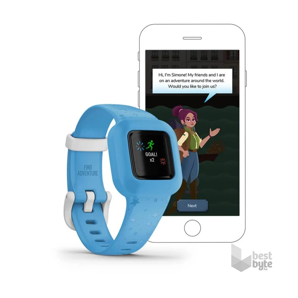 Garmin vivofit jr. 3 Kék csillagok állítható szíjjal okosóra