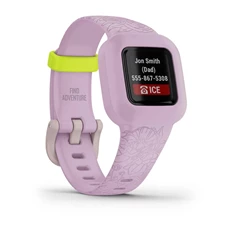 Garmin vivofit jr. 3 Lila virág állítható szíjjal okosóra