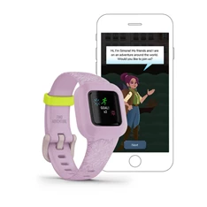 Garmin vivofit jr. 3 Lila virág állítható szíjjal okosóra