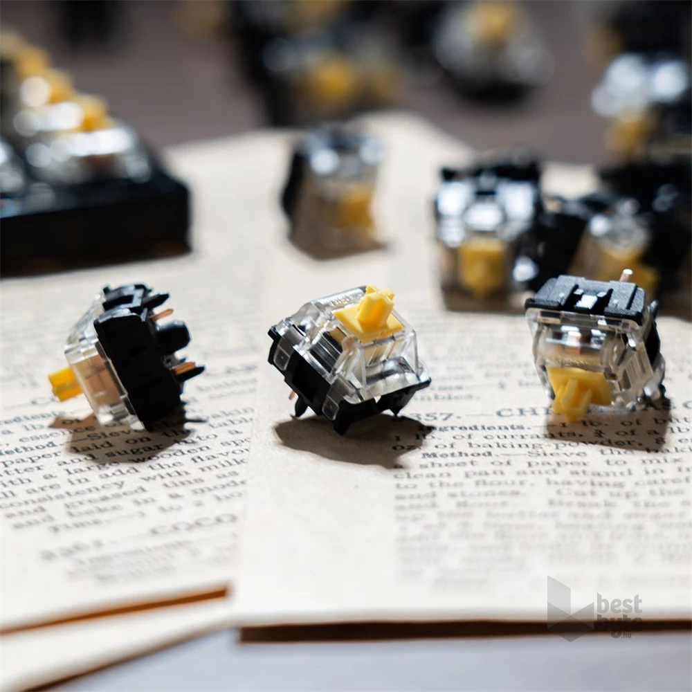 Gateron EF Silent Yellow - Halk Lineáris switch szett (10db)