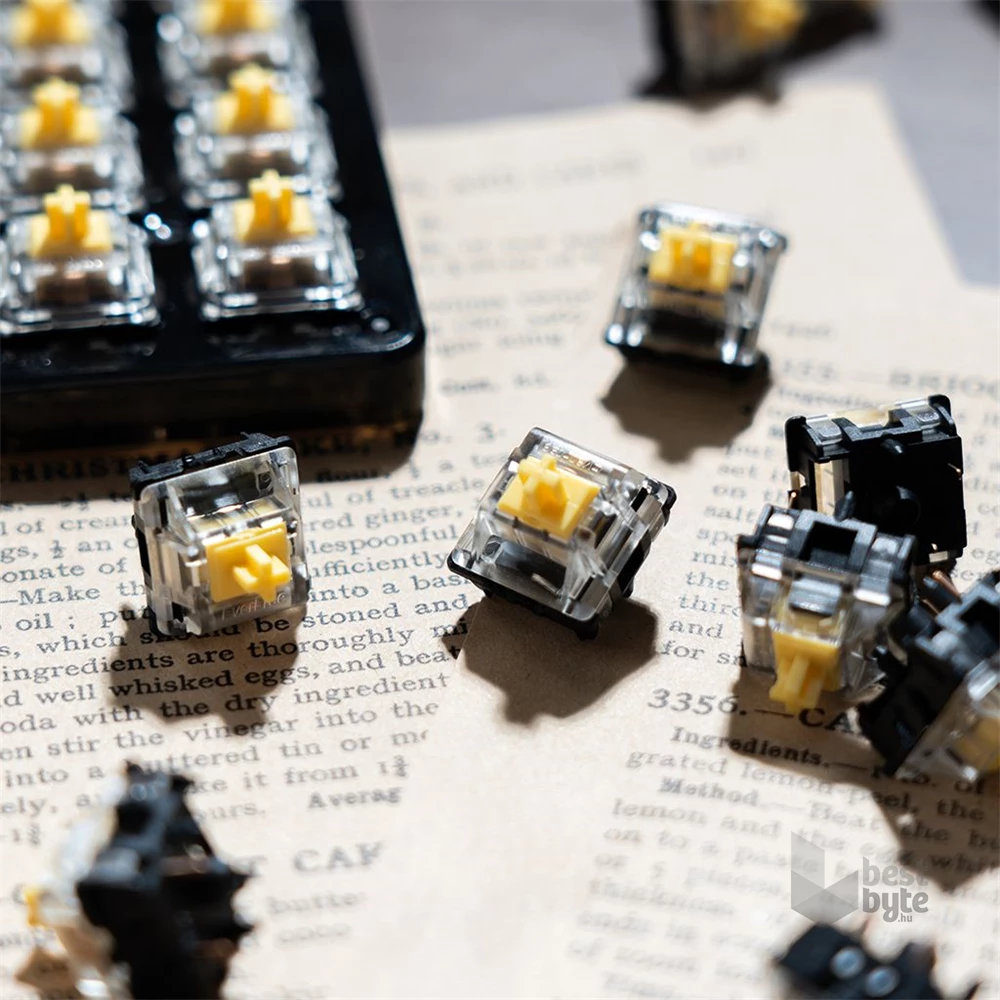 Gateron EF Silent Yellow - Halk Lineáris switch szett (10db)