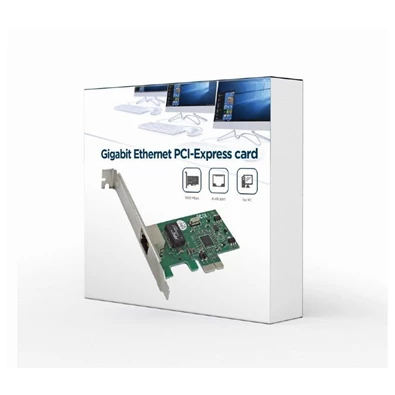 Gembird 1-GIGABIT PCI-Express hálózati kártya, Realtek chipset