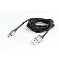 Gembird 1,8m USB Type-C 2.0 apa - USB 2.0 A apa fonott fekete kábel