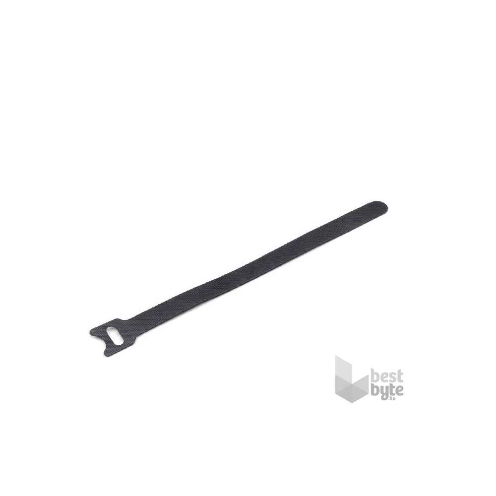 Gembird 210x12mm 100db-os fekete tépőzáras vezetékkötegelő