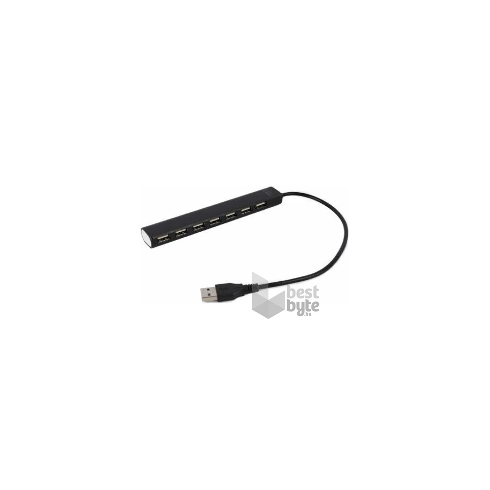 Gembird 7-portos USB2.0 hub fekete
