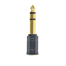 Gembird A-6.35M-3.5F Jack stereo 6,3mm -> Jack stereo 3,5mm M/F fekete adapter
