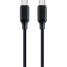 Gembird CC-USB2-CMCM100-1.5M 1,5m PD 100W USB-C - USB-C M/M fekete adatkábel Gembird CC-USB2-CMCM100-1.5M 1,5m PD 100W USB-C - USB-C M/M fekete adatkábel