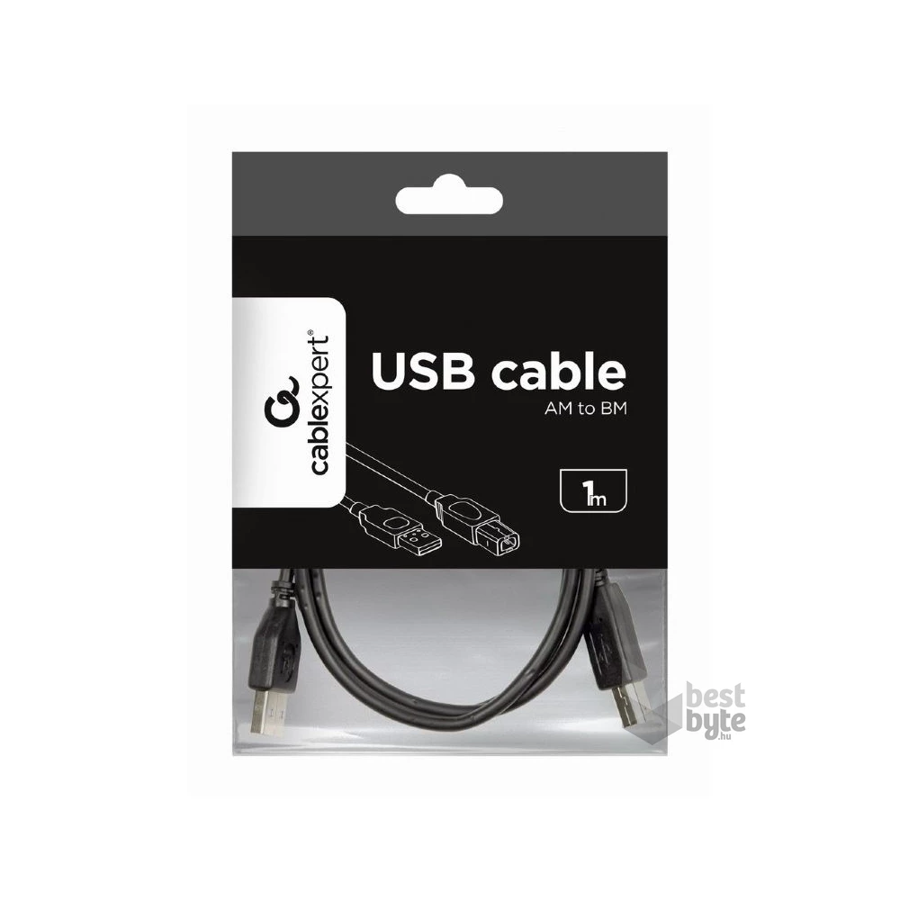 Gembird CCP-USB2-AMCM-1M 1m USB A apa - USB C apa fekete kábel