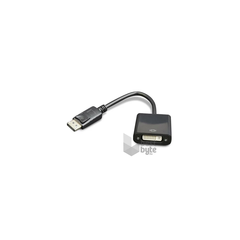 Gembird Displayport -> DVI-I M/F adapter 0.15m fekete
