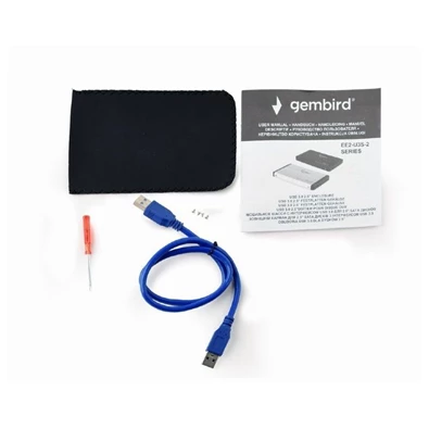 Gembird EE2-U3S-2-B 2,5" USB 3.0 kék külső ház