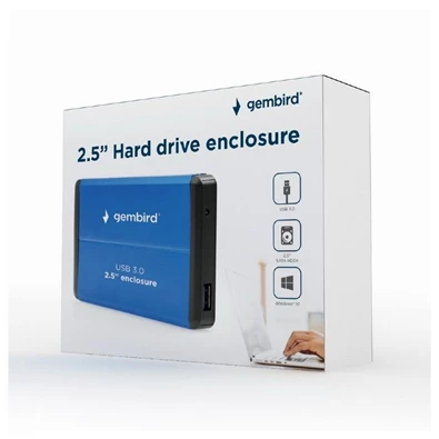 Gembird EE2-U3S-2-B 2,5" USB 3.0 kék külső ház