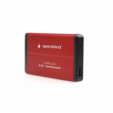 Gembird EE2-U3S-2-R 2.5" USB3.0 SATA piros külső ház