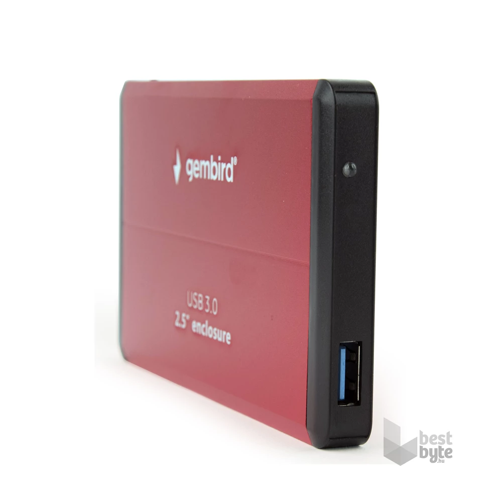 Gembird EE2-U3S-2-R 2.5" USB3.0 SATA piros külső ház