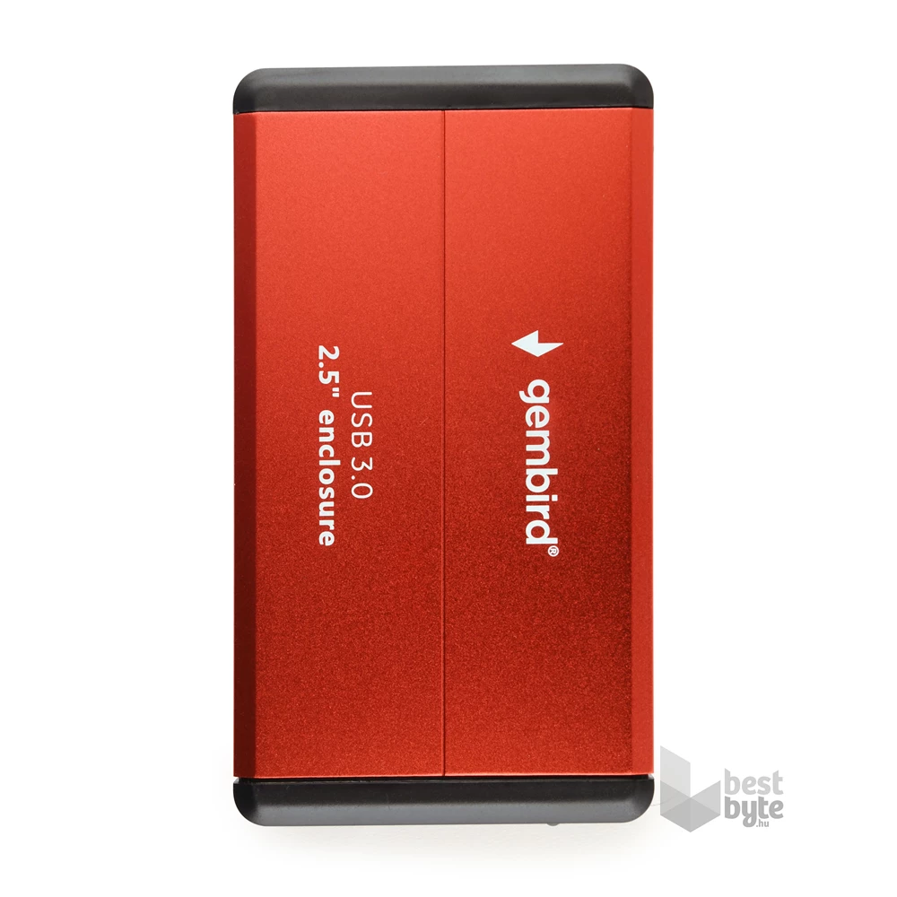 Gembird EE2-U3S-2-R 2.5" USB3.0 SATA piros külső ház