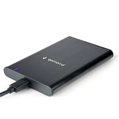 Gembird EE2-U3S-6 EE2-U3S-6 2.5" SATA3 USB-C aluminium fekete külső ház