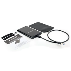 Gembird EE2-U3S-6 EE2-U3S-6 2.5" SATA3 USB-C aluminium fekete külső ház