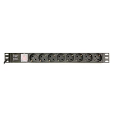 Gembird EG-PDU-014-C14 8 aljzat 3m 1U C14 csatlakozó fekete elosztó