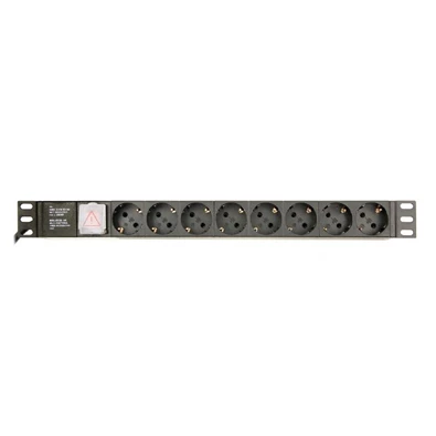 Gembird EG-PDU-014-C14 8 aljzat 3m 1U C14 csatlakozó fekete elosztó