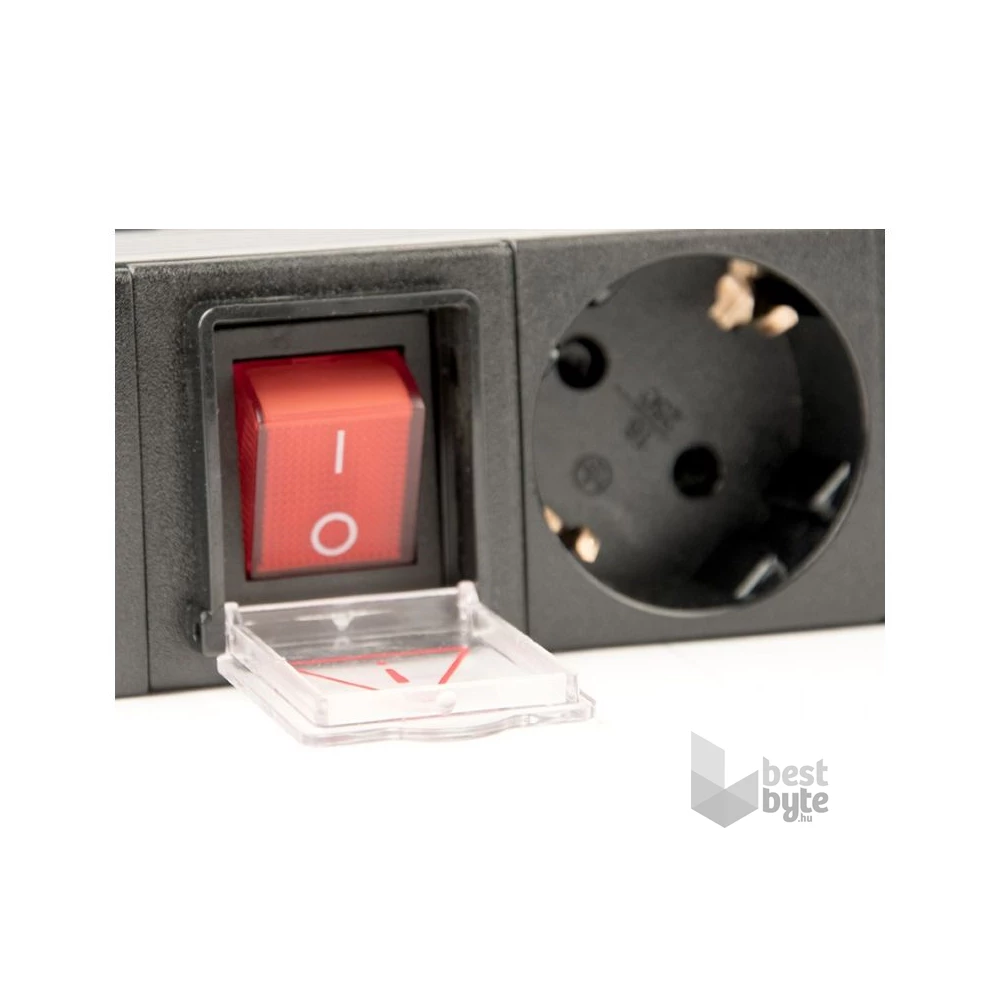 Gembird EG-PDU-014-C14 8 aljzat 3m 1U C14 csatlakozó fekete elosztó