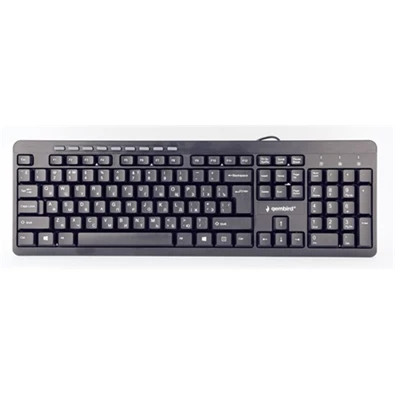 Gembird KB-UM-106-RU USB orosz billentyűzet fekete