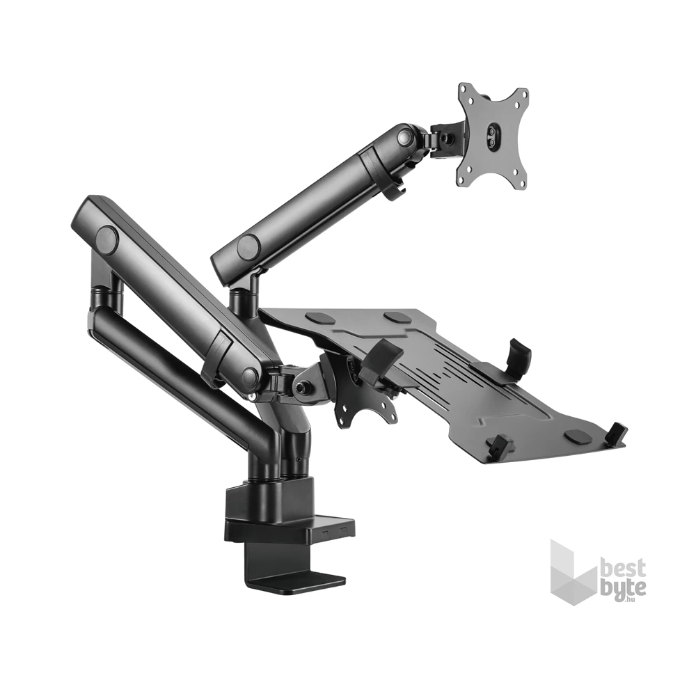 Gembird MA-DA3-02 Full-motion asztali monitor/notebook tartó konzol