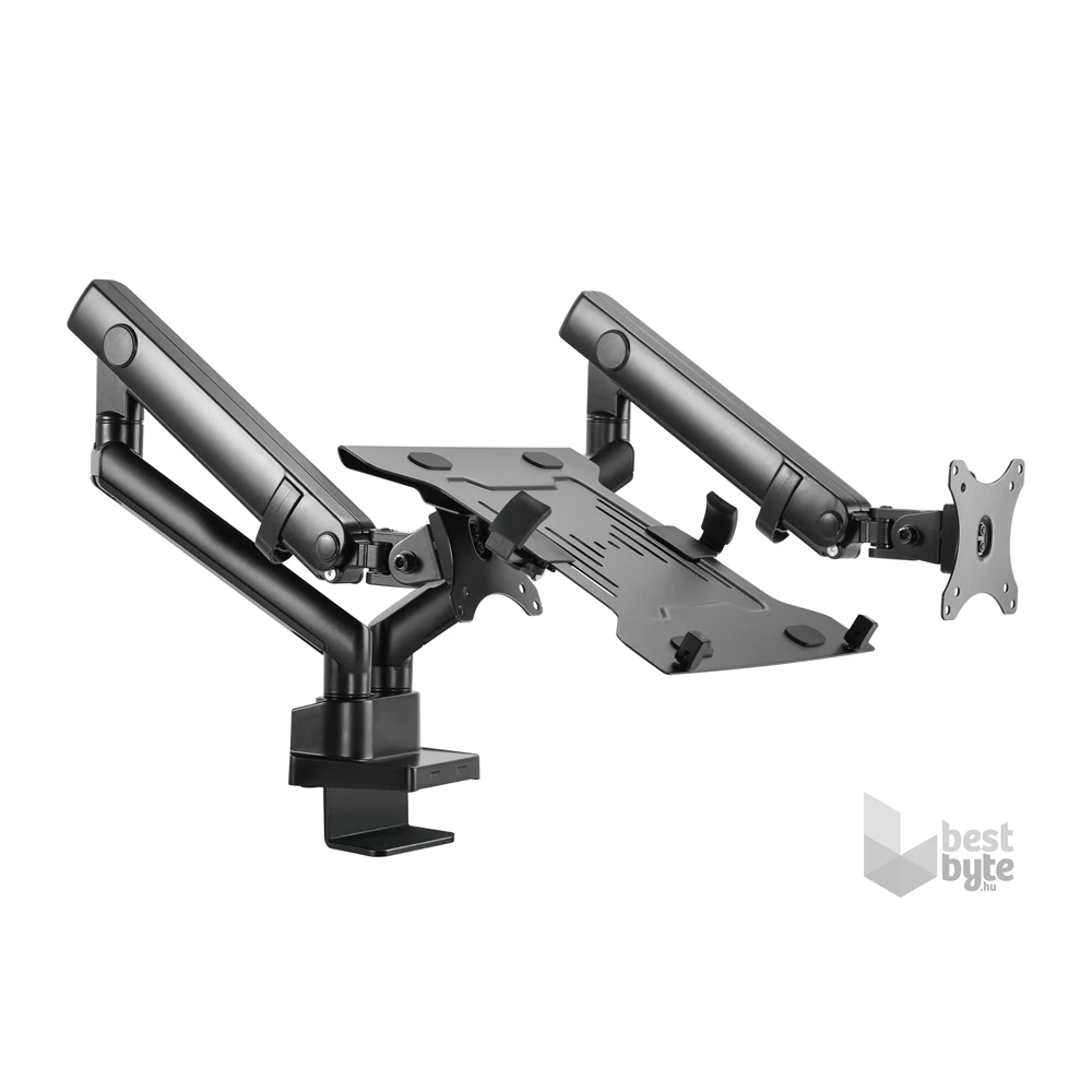 Gembird MA-DA3-02 Full-motion asztali monitor/notebook tartó konzol