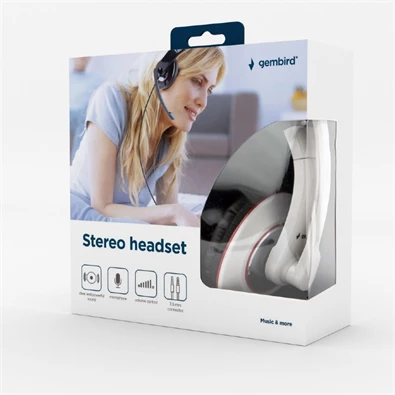 Gembird MHS-001-GW 2.0 headset fehér