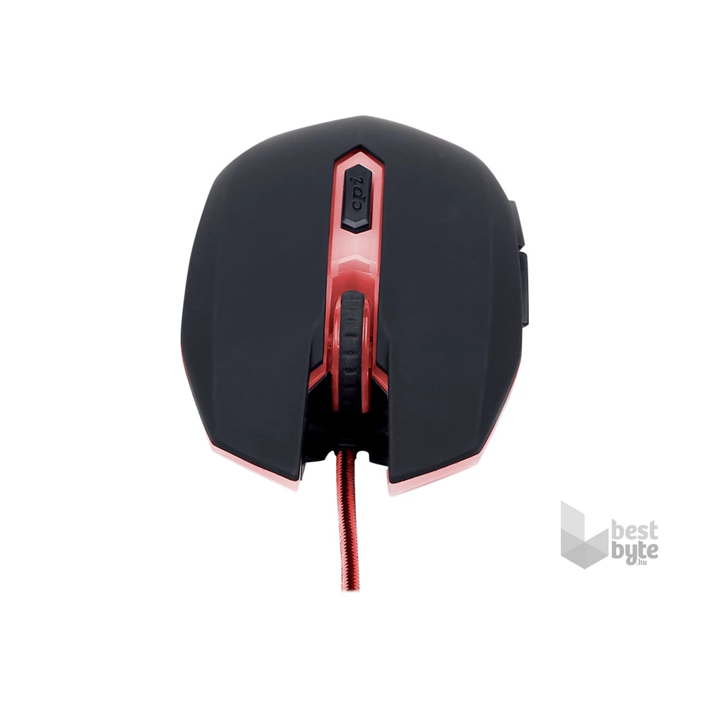 Gembird MUSG-001-R fekete-piros gamer egér