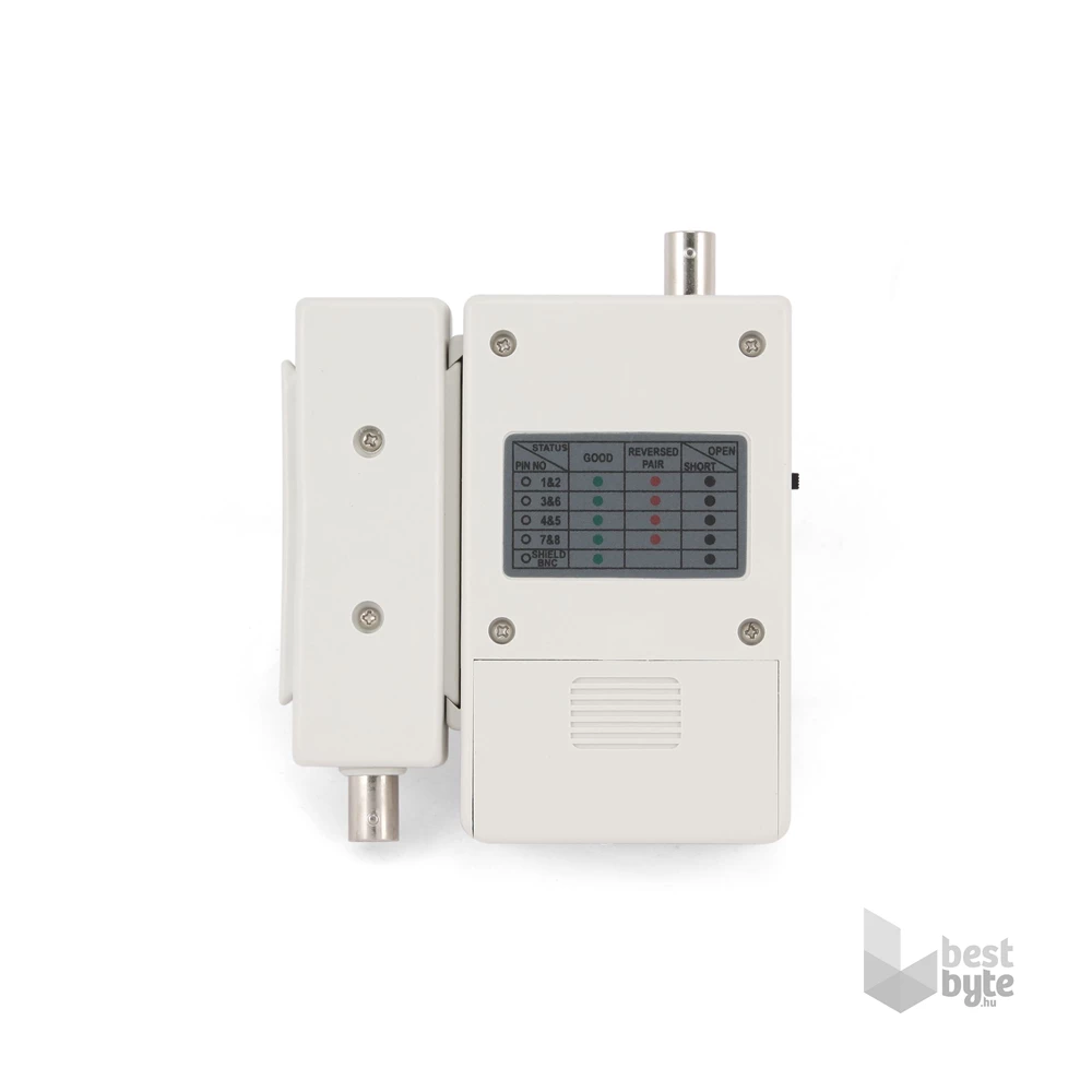 Gembird NCT-1 RJ-45, BNC fehér kábelteszter