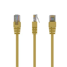 Gembird PP12-1.5M/Y 1,5m RJ45 CAT5e UTP M/M sárga kábel