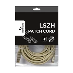 Gembird PP6A-LSZHCU-10M 10m RJ45 CAT6A S/FTP - RJ45 CAT6A S/FTP M/M szürke patch kábel